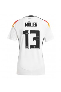 Tyskland Thomas Muller #13 Fotballdrakt Hjemme Klær Dame EM 2024 Korte ermer